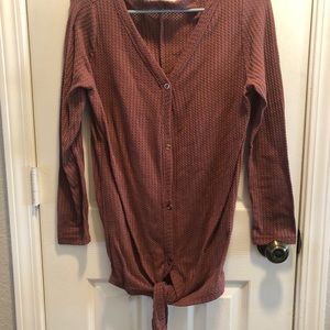 Waffle knit longsleeve